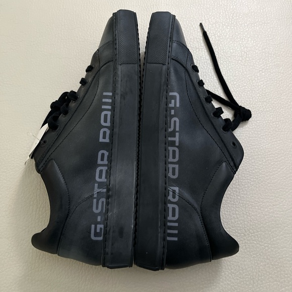 NWOB - G-Star Raw Men’s Worn-Look Leather Sneakers - Made in Portugal - Size 11 - Picture 4 of 8